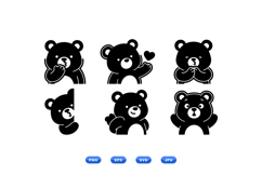 Hand Drawn Teddy Bear Icon For Crafts Product Image 1
