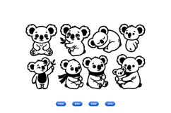 Hand Drawn Koala SVG For Kids Crafts Product Image 1