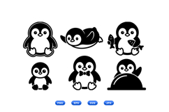 Cute Penguin SVG For Kids Crafts Product Image 1