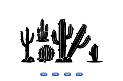 Hand Drawn Desert Cactus SVG For Crafts Product Image 1