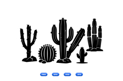 Hand Drawn Cactus Vector For Crafts Product Image 1