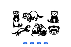 Hand Drawn Ferret SVG For Crafts And Tees Product Image 1