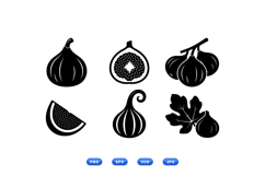 Hand Drawn Fig Fruit Clipart For Food Labels Product Image 1