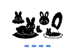 Kawaii Bunny SVG For Easter Crafts Product Image 1