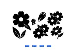 Hand Drawn Floral SVG For Invitations Product Image 1