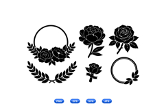 Hand Drawn Floral SVG For Wedding Invites Product Image 1