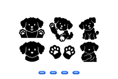 Cute Puppy Paw Vector Illustration For Crafts Product Image 1