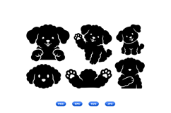 Cute Puppy Silhouette For Crafts Product Image 1