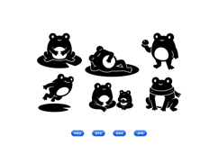 Hand Drawn Frog SVG Clipart For Crafts And Printables Product Image 1