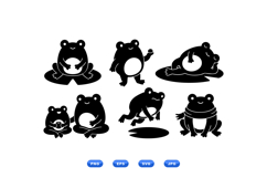 Hand Drawn Frog SVG For Crafts And Prints Product Image 1