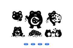 Hand Drawn Cookie Frog SVG For Crafts Product Image 1