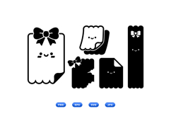 Kawaii Scalloped Paper Clipart For Crafts Product Image 1