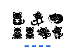 Cute Cat SVG Clipart For Crafts Product Image 1