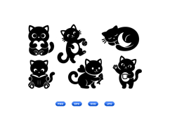Cute Cat SVG For Crafts And Printables Product Image 1