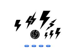 Hand Drawn Lightning Icon For Logos Product Image 1