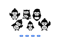 Hand Drawn Winter Bird Clipart For Crafts Product Image 1