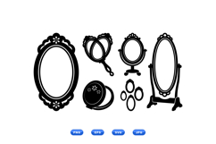 Vintage Mirror Frame Clipart For Crafts Product Image 1