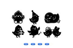 Cute Chick Vector For Party Printables Product Image 1