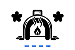 Hand Drawn Wood Fired Oven SVG For Crafts Product Image 1