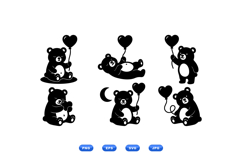 Hand Drawn Teddy Bear Clipart For Crafts Product Image 1