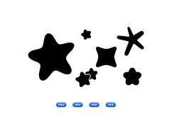 Hand Drawn Star Clipart For Crafts Product Image 1