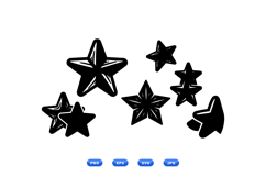 Hand Drawn Star Clipart For Crafts Product Image 1