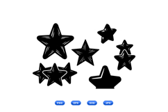 Hand Drawn Star SVG For Crafts And Prints Product Image 1
