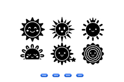 Hand Drawn Sun Icon For Kids Party Prints Product Image 1