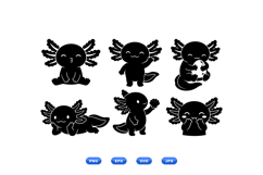Cute Axolotl SVG For Crafts And Printables Product Image 1