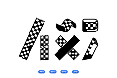 Checkered Tape Vector Graphics For Craft Projects Product Image 1