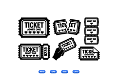 Vintage Ticket Clipart For Event Design Product Image 1