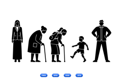 Generations Silhouette Vector For Crafts Product Image 1