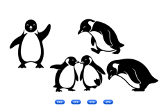 Cute Penguin SVG For Winter Crafts And Cards Product Image 1