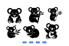 Hand Drawn Koala Vector For Nursery Prints Product Image 1