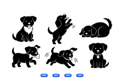 Cute Puppy SVG Clipart For Crafts Product Image 1
