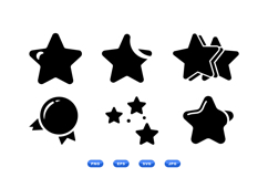 Hand Drawn Star Vector For Crafts Product Image 1