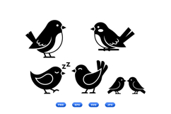 Minimal Bird SVG Icon For Crafts And Printables Product Image 1
