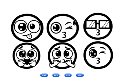 Kawaii Emoji SVG For Kids Crafts And Printables Product Image 1
