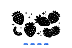 Hand Drawn Strawberry Illustration For Crafts Product Image 1