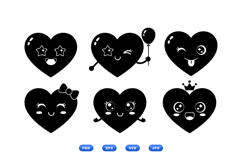 Kawaii Heart Vector For Party Invites Product Image 1