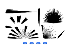 Grunge Sunburst Vector Kit For Posters And T-Shirts Product Image 1