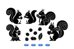 Hand Drawn Squirrel SVG For Crafts Product Image 1
