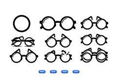 Hand Drawn Glasses Clipart For Invitations And Crafts Product Image 1