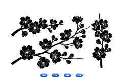 Sakura Cherry Blossom SVG For Wedding Invites Product Image 1