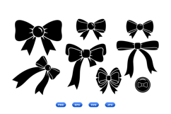 Hand Drawn Ribbon Bow SVG For Crafts Product Image 1