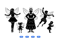 Hand Drawn Fairy Clipart For Invitations Product Image 1