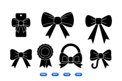 Hand Drawn Ribbon And Bow SVG For Gifts Product Image 1