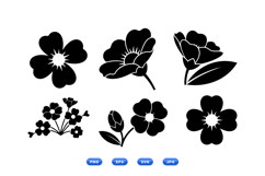 Hand Drawn Floral SVG For Crafts Product Image 1