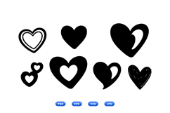 Hand Drawn Heart SVG For Crafts Product Image 1