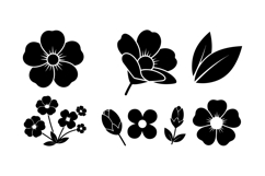 Minimal Floral SVG Icon For Crafts Product Image 1
